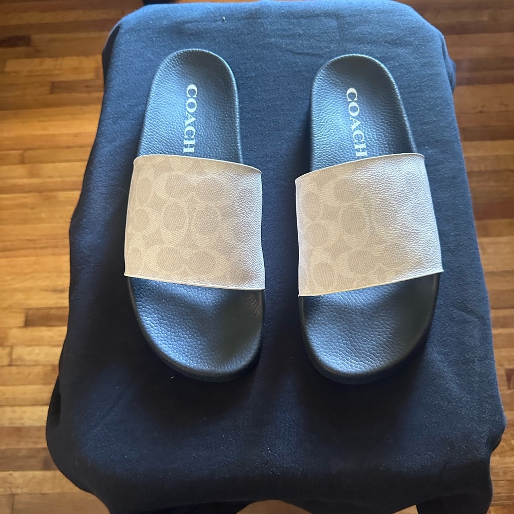 Coach Chalk and Black Slides